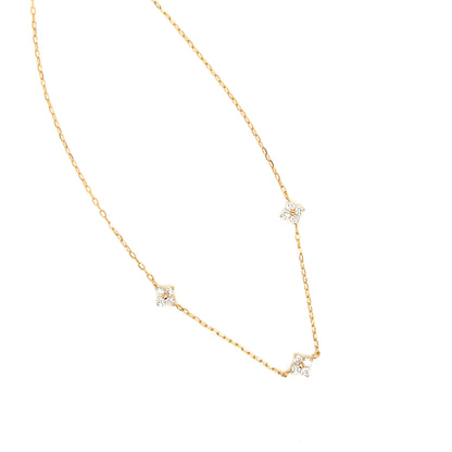 Clover Station Bracelet 0.15ct