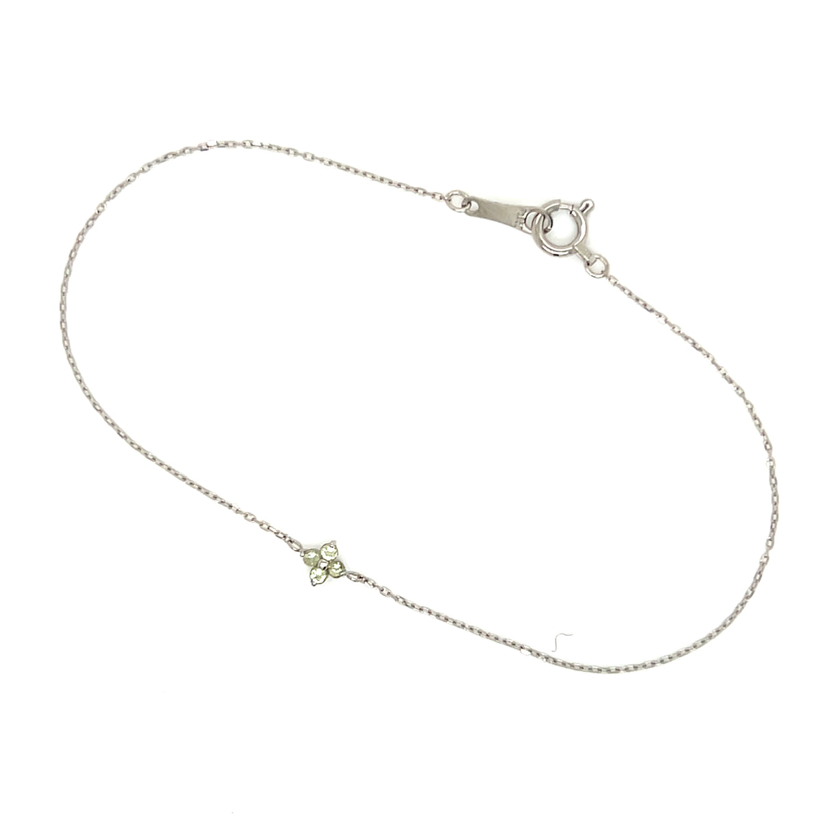 Peridot Clover Bracelet