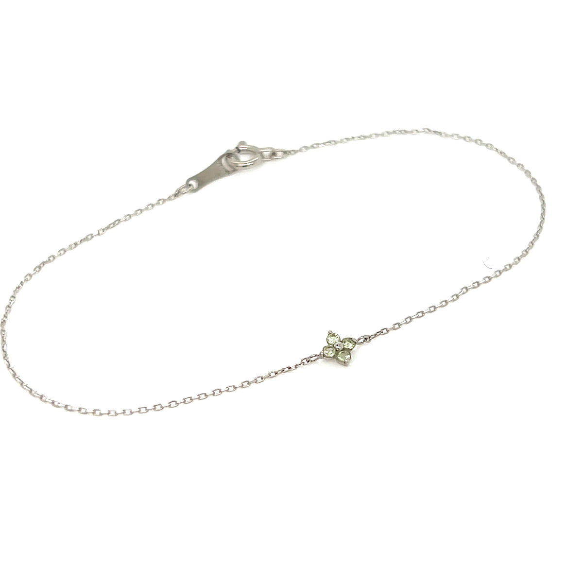 Peridot Clover Bracelet