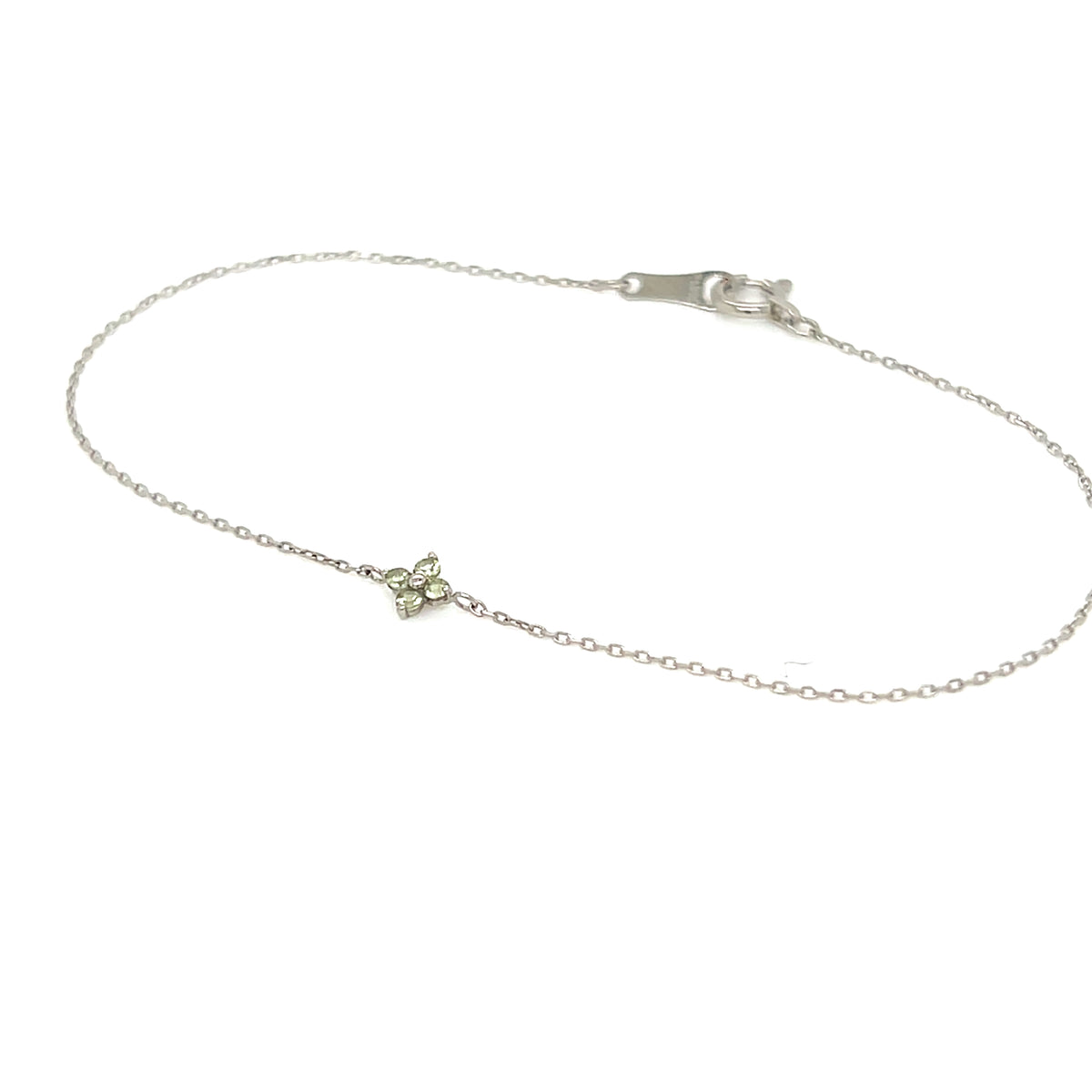 Peridot Clover Bracelet