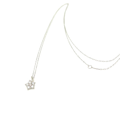 Pink Dia Star Necklace 0.01/0.07ct