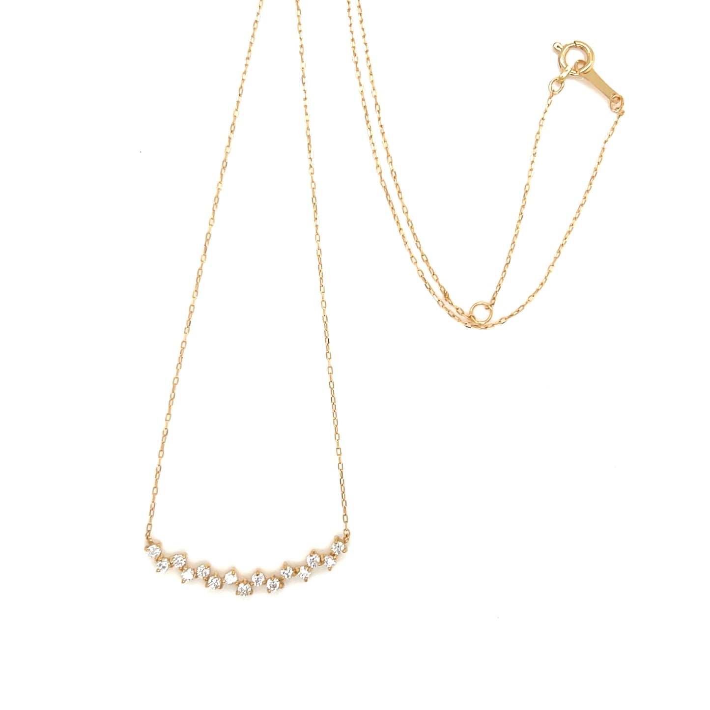 HC Triangular Smile Necklace 0.3ct