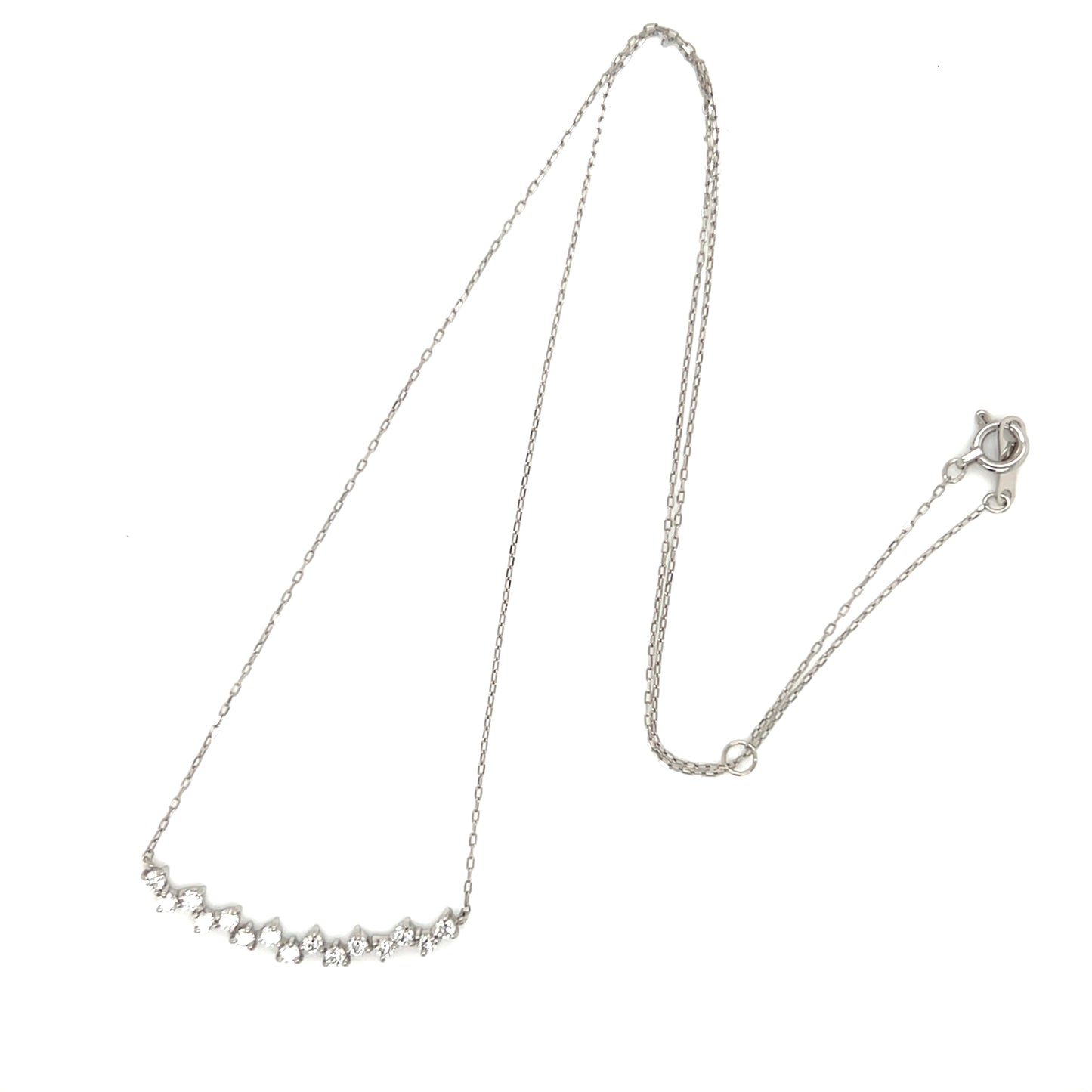 HC Triangular Smile Necklace 0.3ct