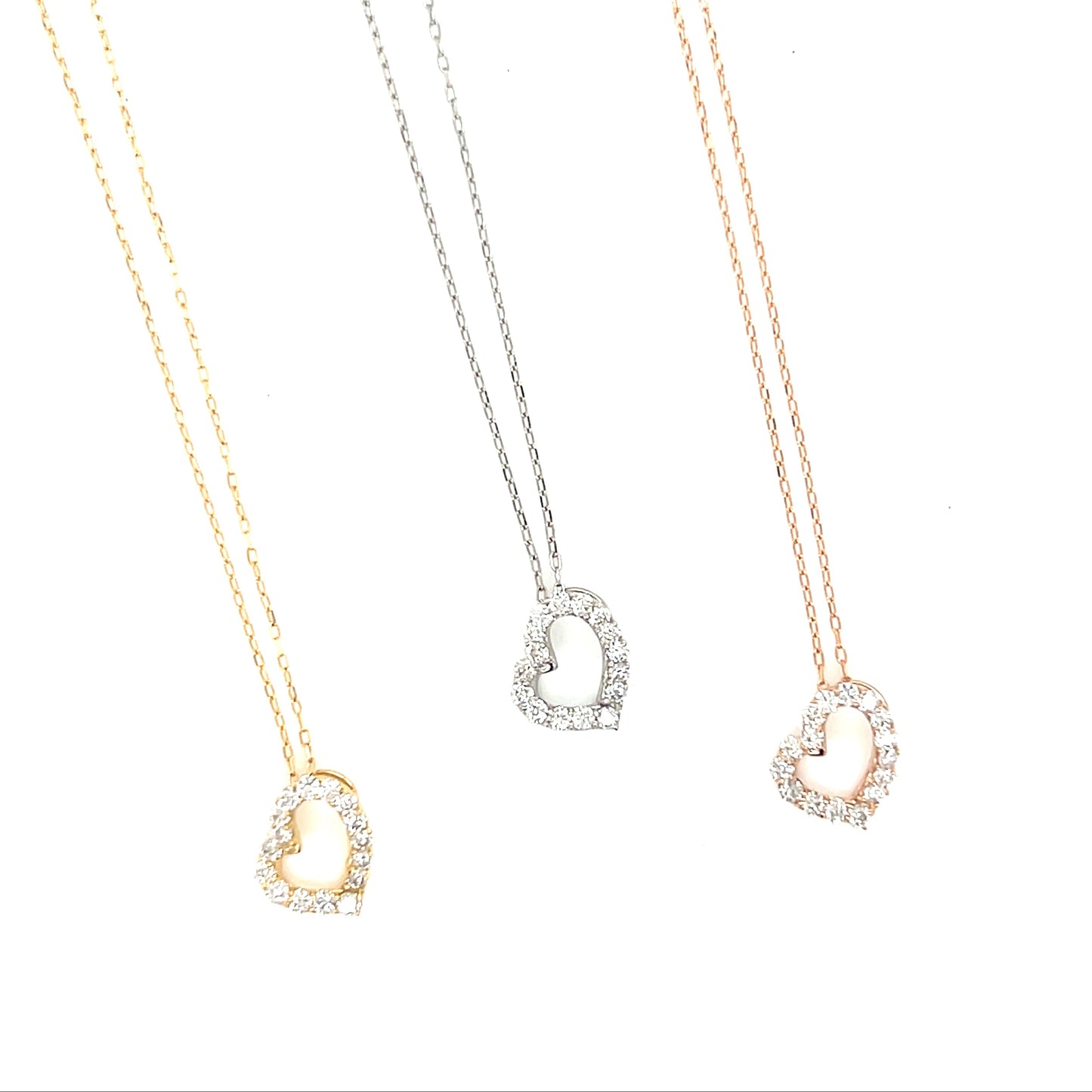 HC Curved Heart Necklace 0.2ct