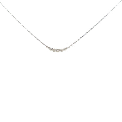 5 Dia Smile Necklace 0.04ct