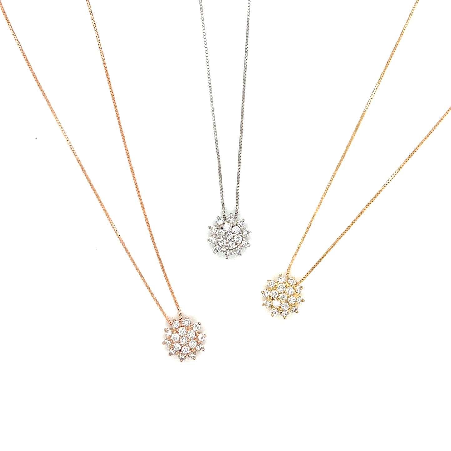 Sunflower Necklace 0.3ct