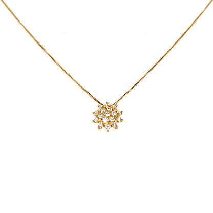 Sunflower Necklace 0.3ct