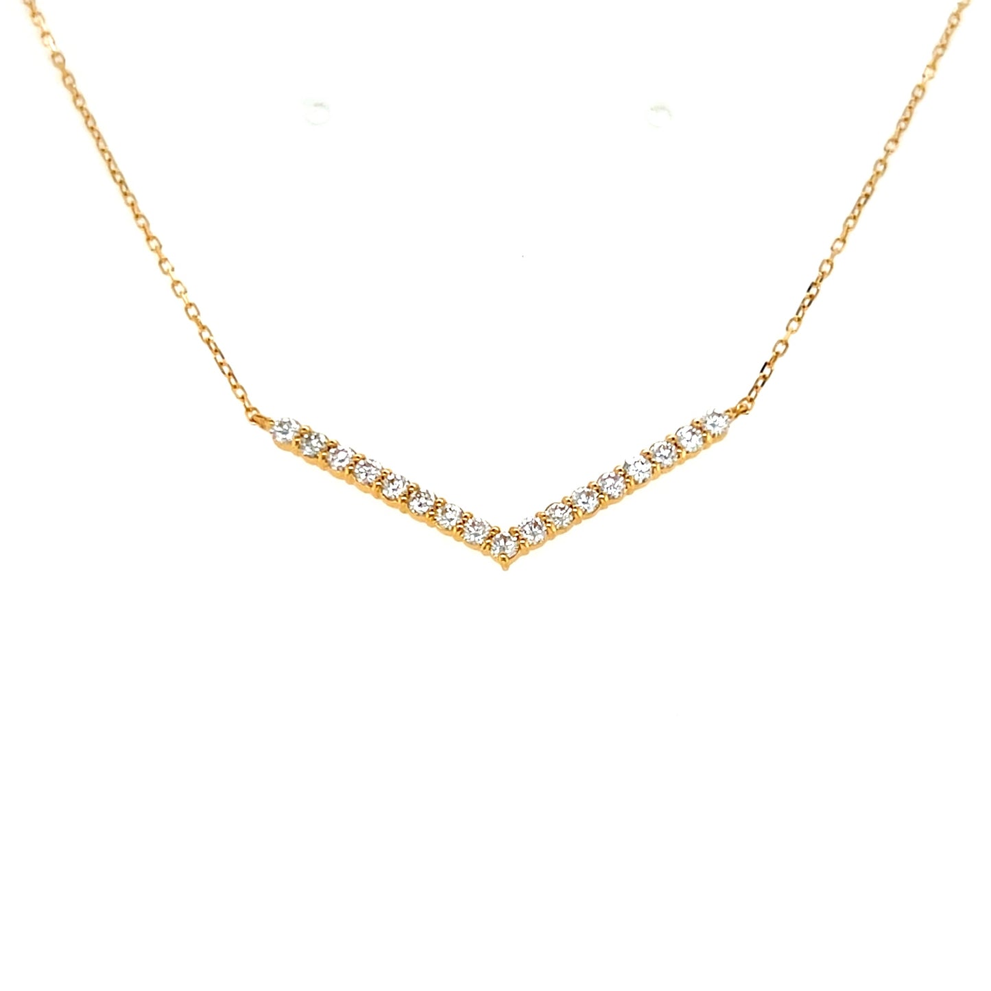 HC V shape Necklace 0.5ct