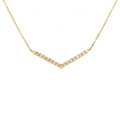 HC V shape Necklace 0.5ct