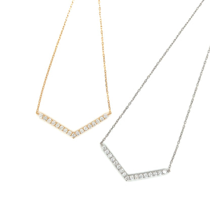 HC V shape Necklace 0.5ct