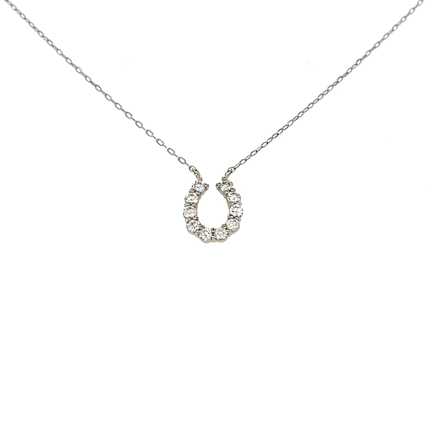 10 Dia Horseshoe Necklace 0.25ct