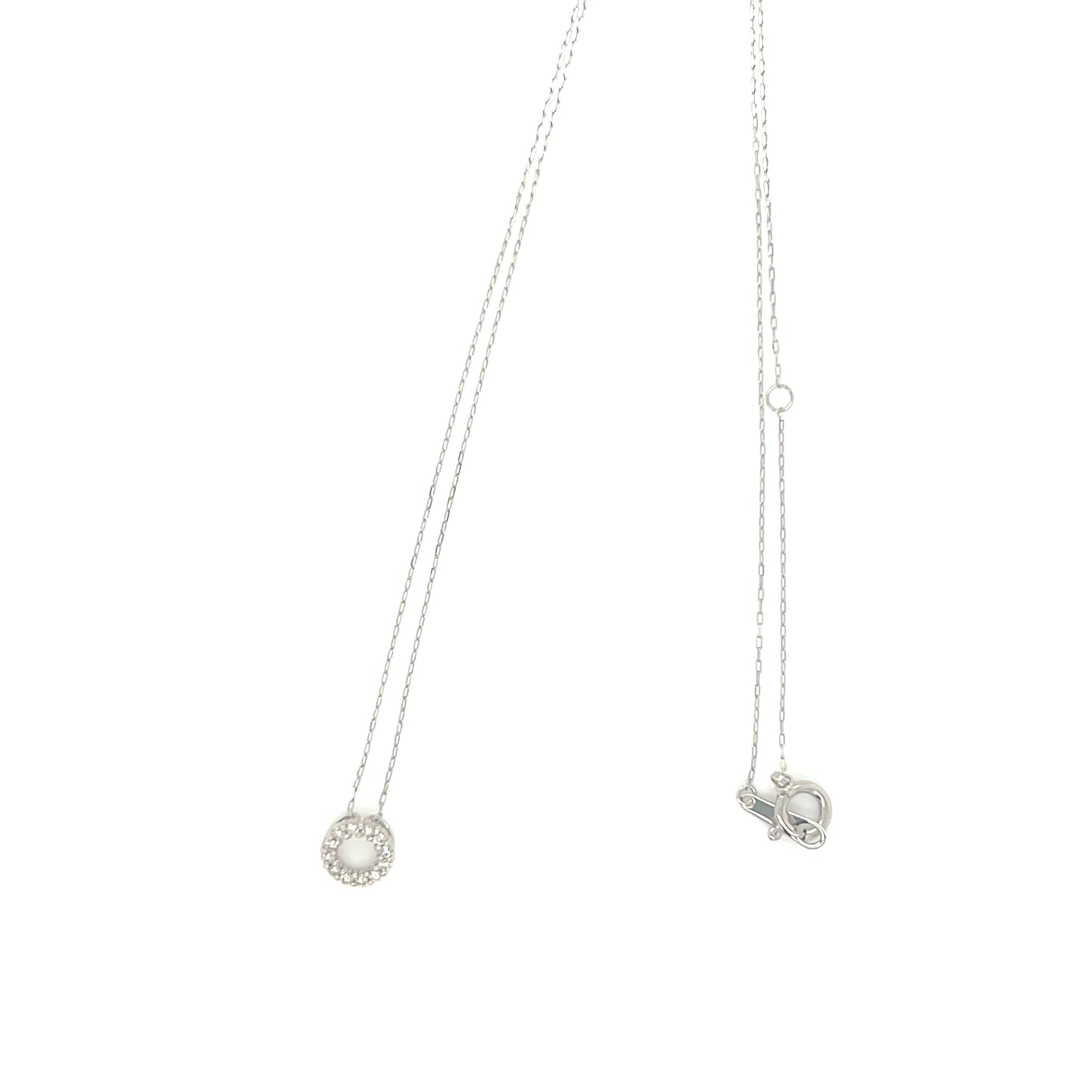 Hollow Round Necklace 0.08ct