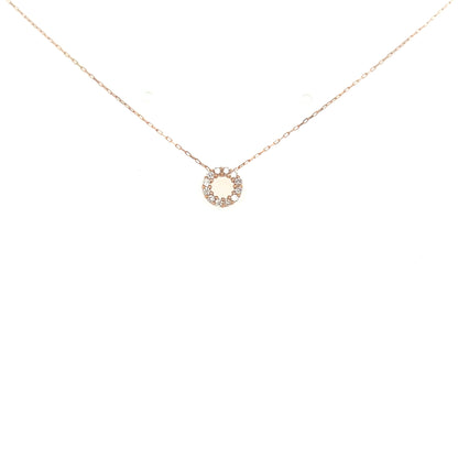 Hollow Round Necklace 0.08ct