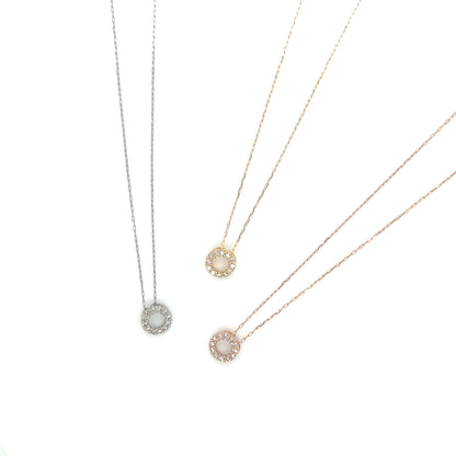 Hollow Round Necklace 0.08ct