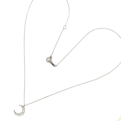 Whole Dia Moon Necklace 0.08ct