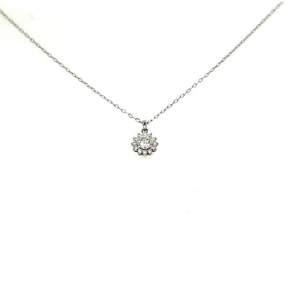 Sunflower Necklace 0.2ct