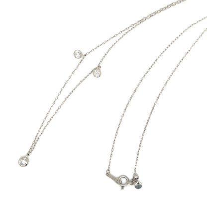 3 Bezel Dia Necklace 0.3ct