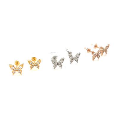 Butterfly Earrings 0.1ct