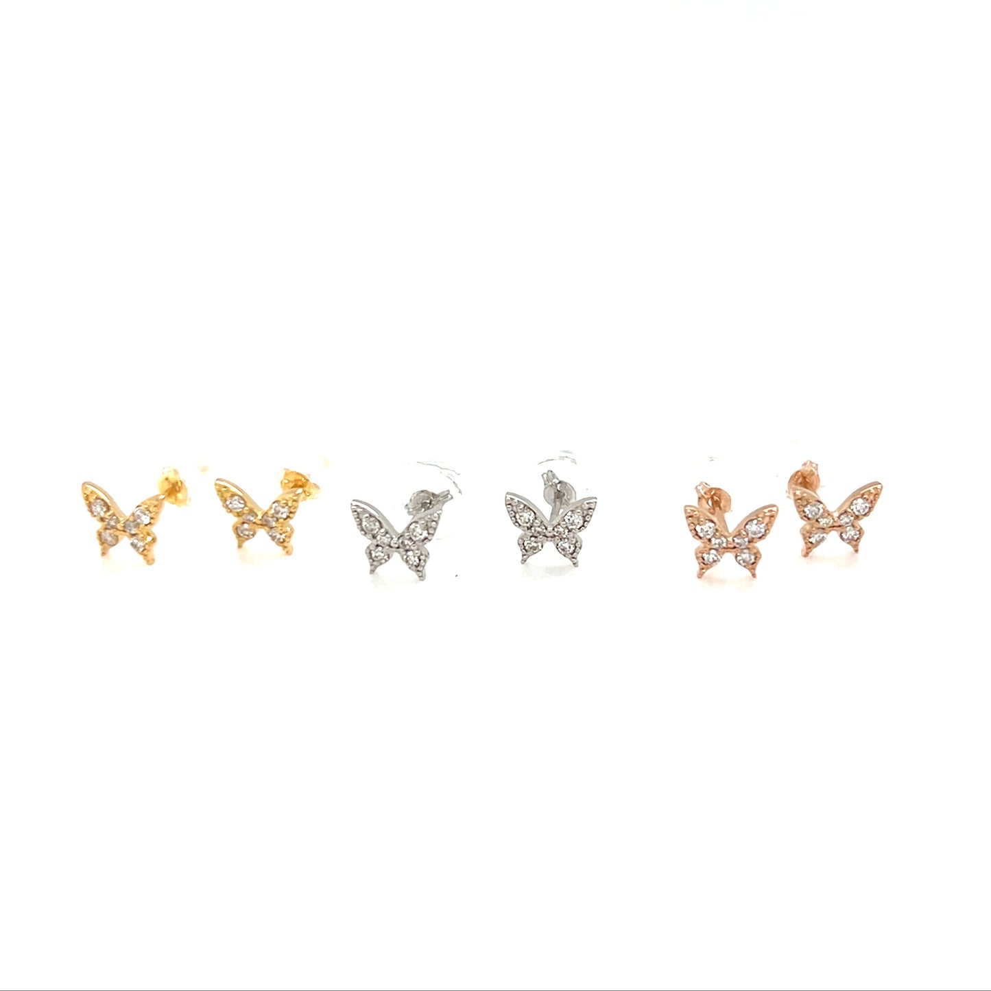Butterfly Earrings 0.1ct