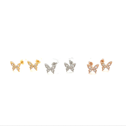 Butterfly Earrings 0.1ct