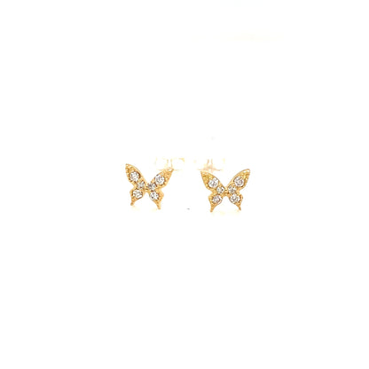 Butterfly Earrings 0.1ct