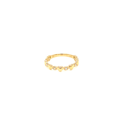 Pinky Heart Ring 0.05ct