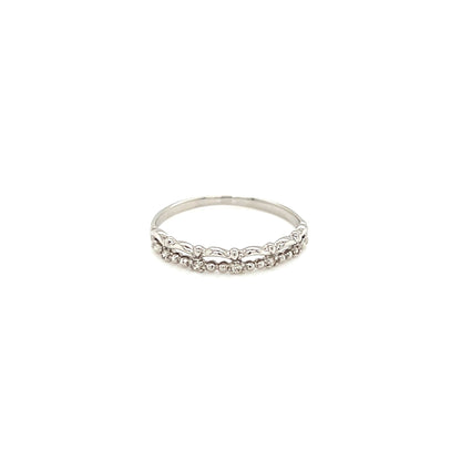 Pinky Antique Beads Ring 0.02ct
