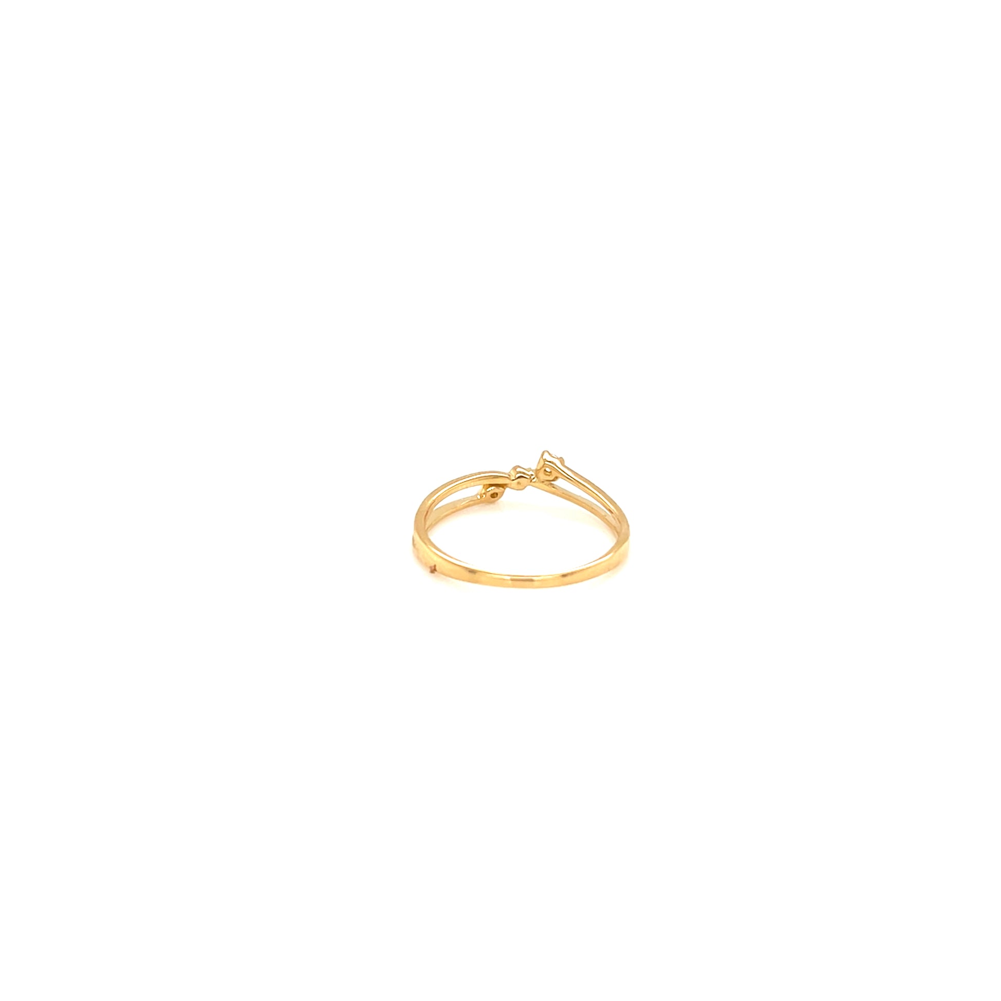 yellow gold ring on a white background