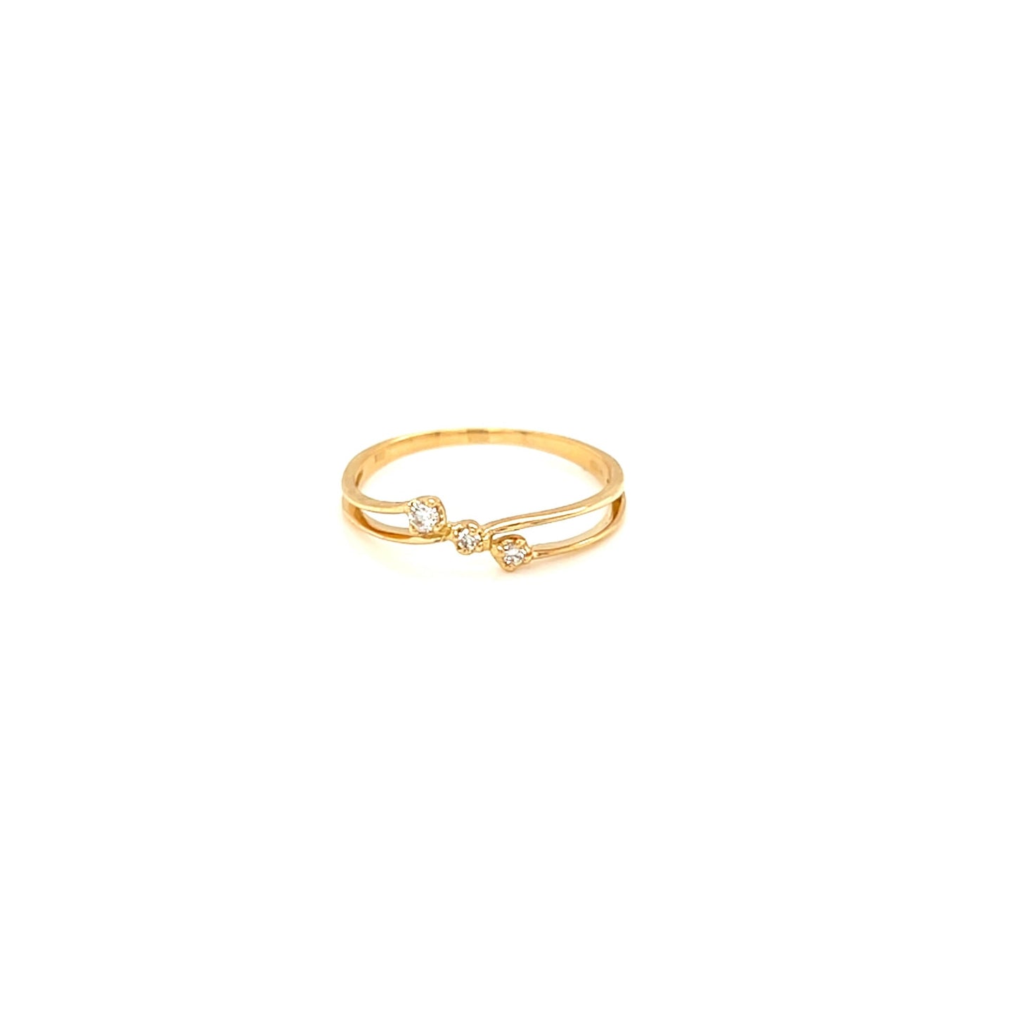 Fine 3 Dia Ring 0.04ct