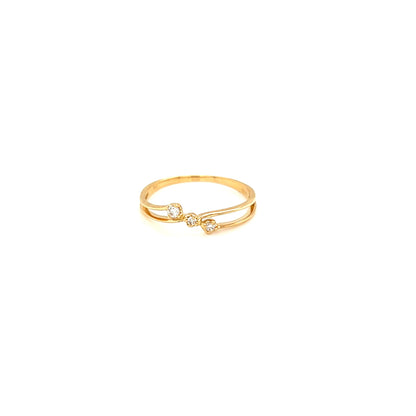 Fine 3 Dia Ring 0.04ct