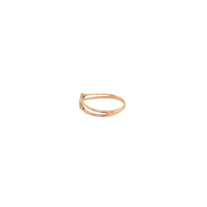 gold ring on a white background