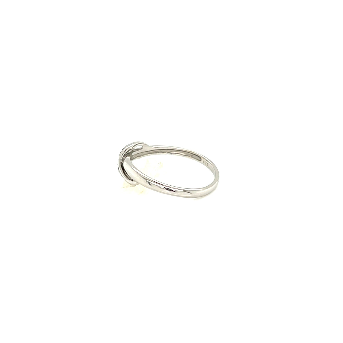 Pinky Streamline Wave Ring 0.03ct