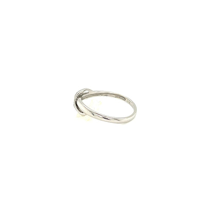 Pinky Streamline Wave Ring 0.03ct