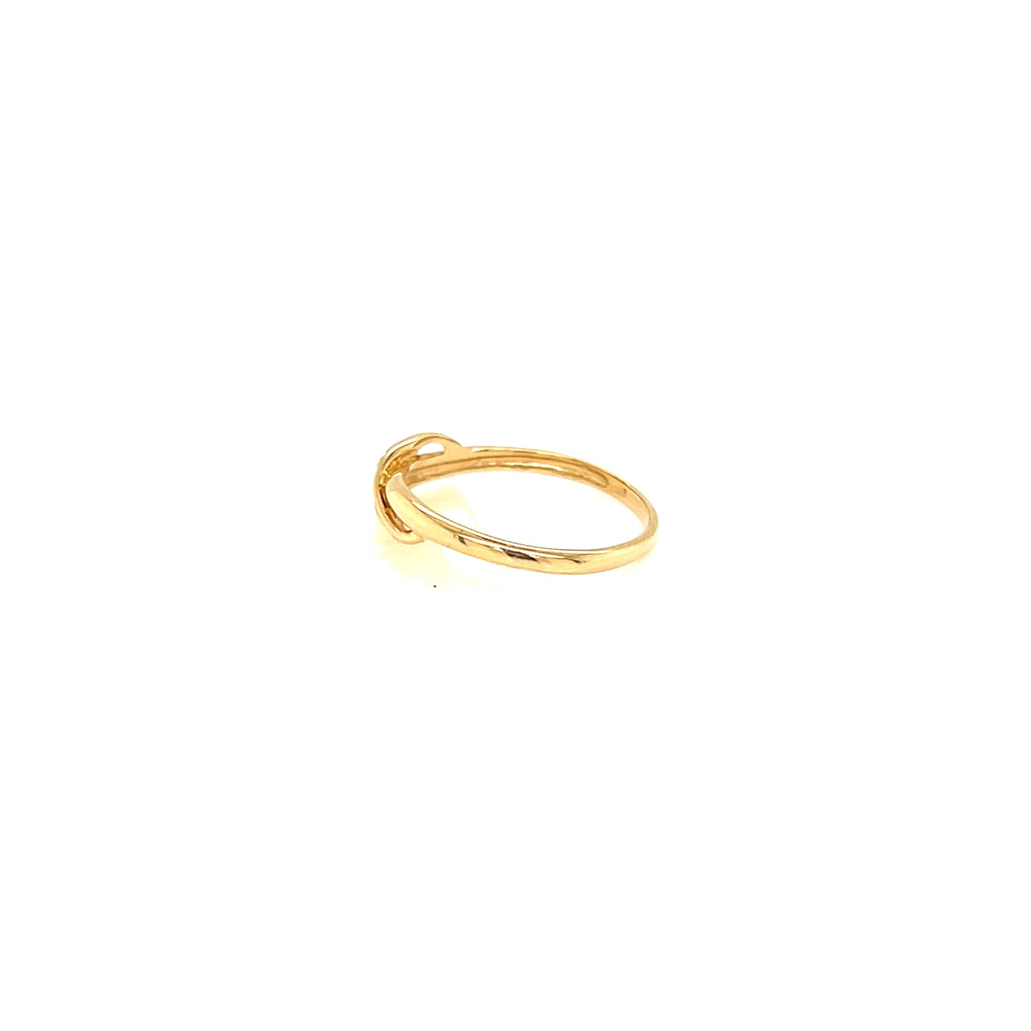 Pinky Streamline Wave Ring 0.03ct