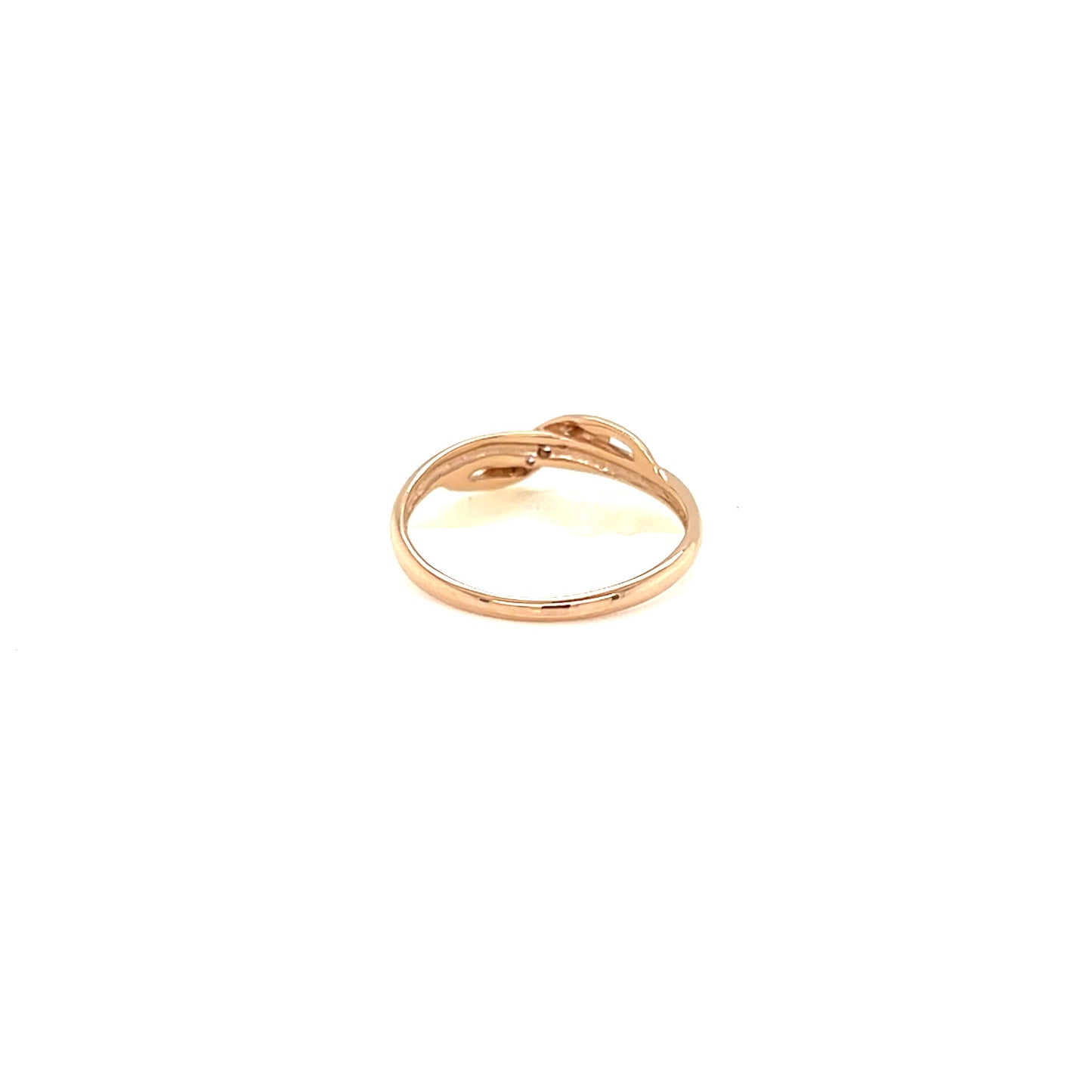 Gold ring on a white background