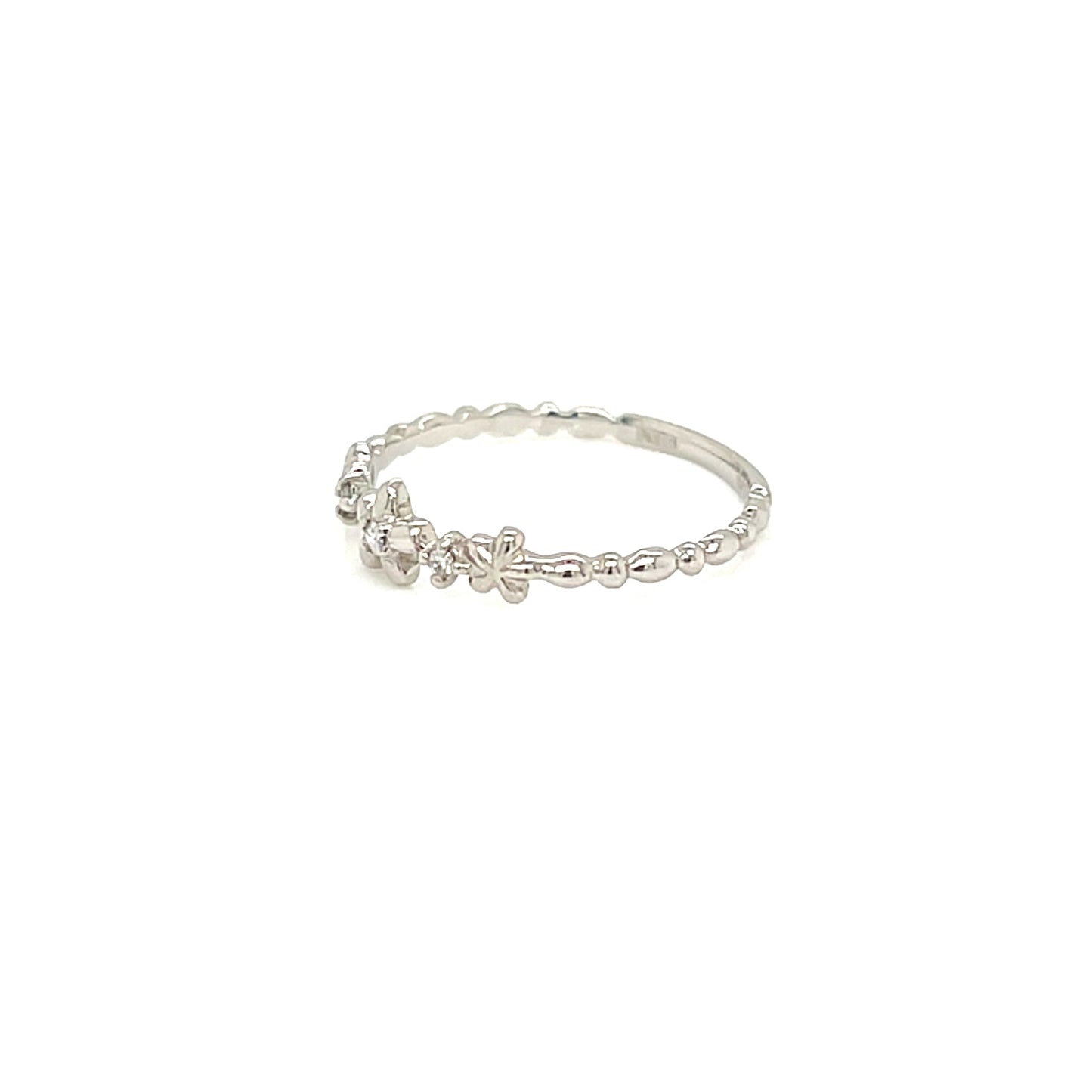 Pinky Daisy Ring 0.02ct