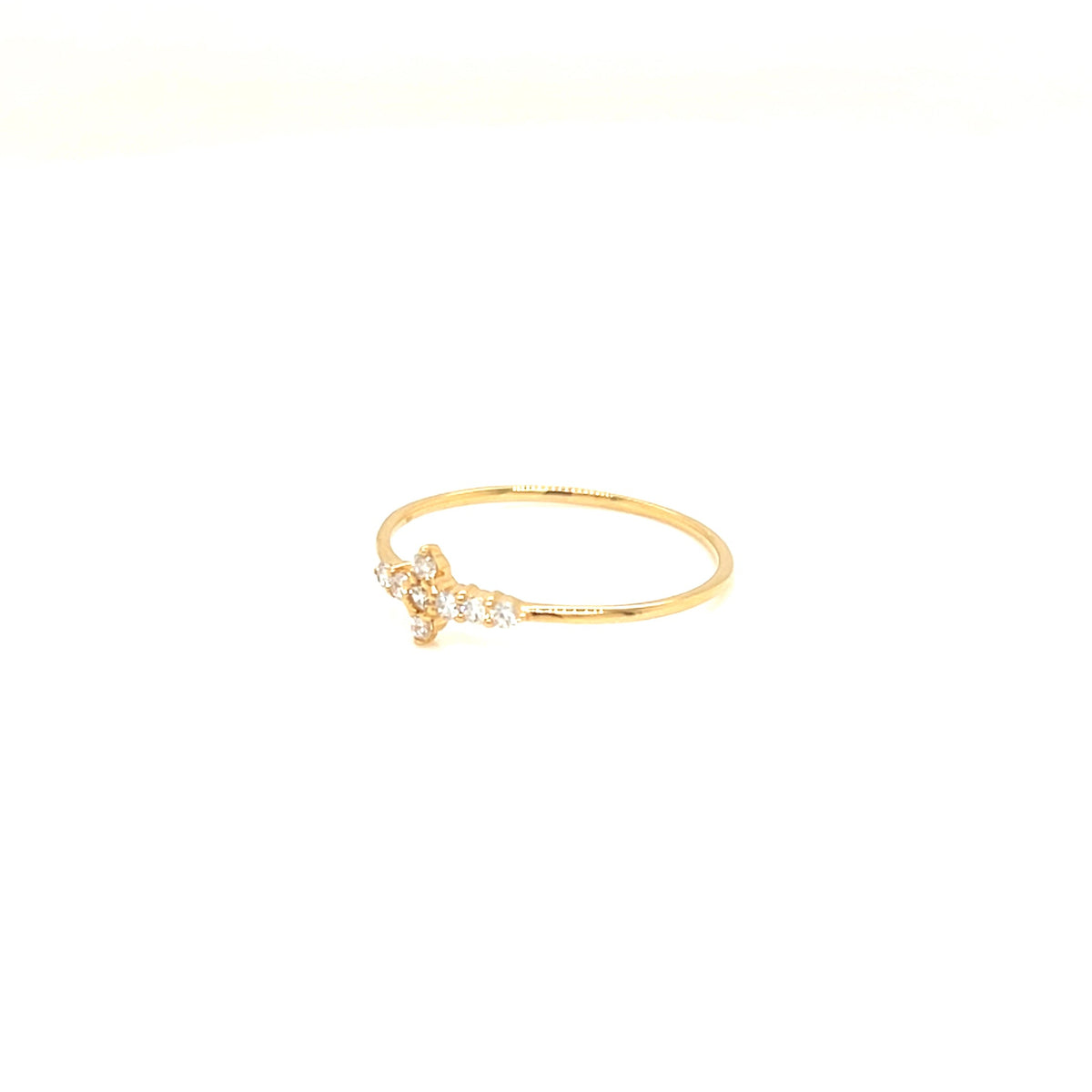 Cross Ring 0.1ct