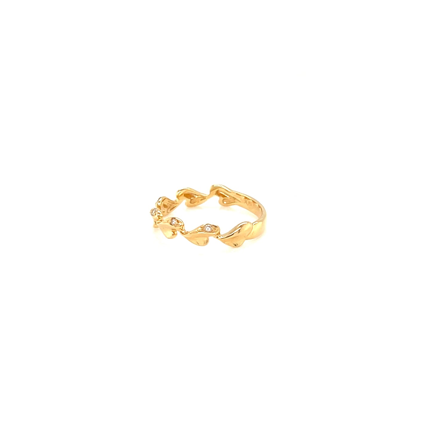 Pinky Loveleaf Ring 0.02ct