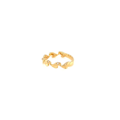 Pinky Loveleaf Ring 0.02ct