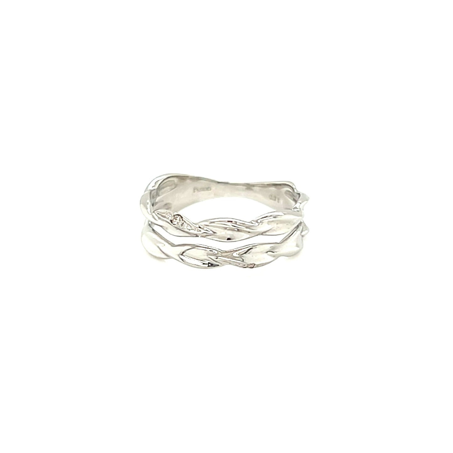 white gold on a white background