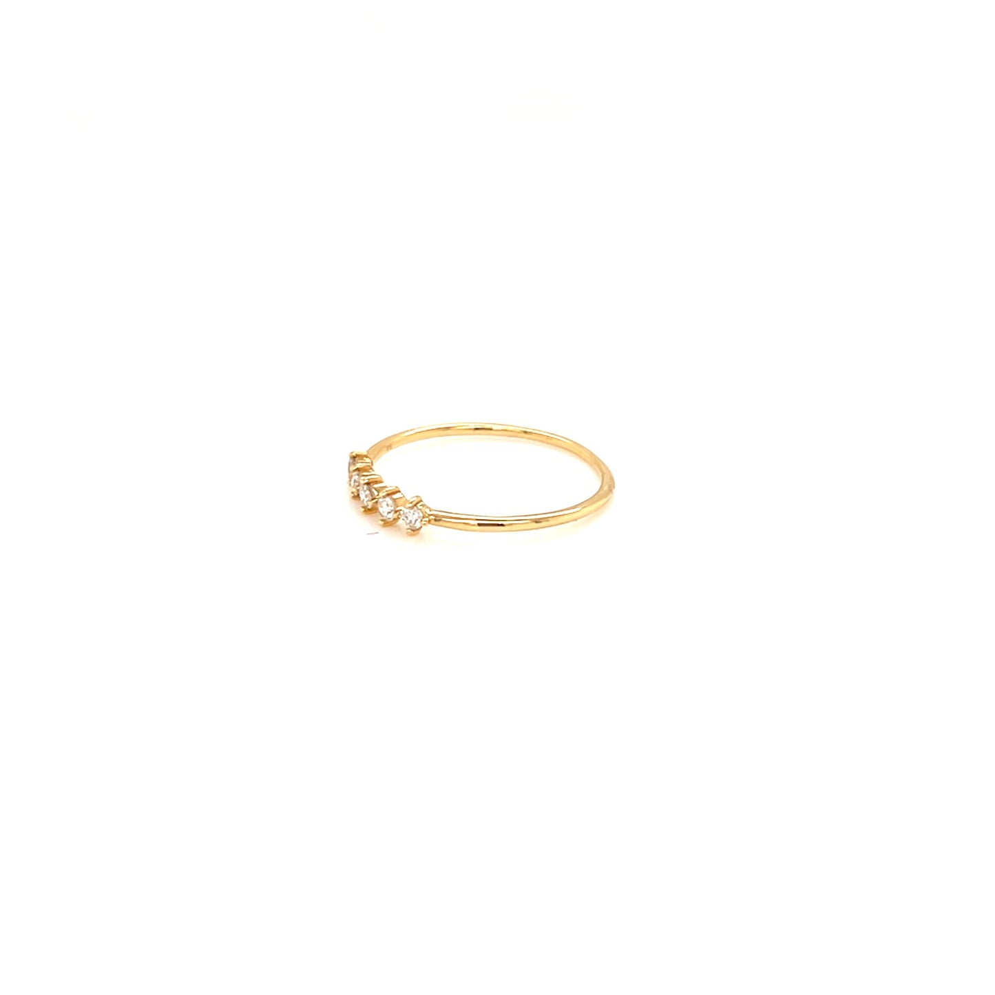 Pinky 5 dia Rhombus Ring 0.1ct