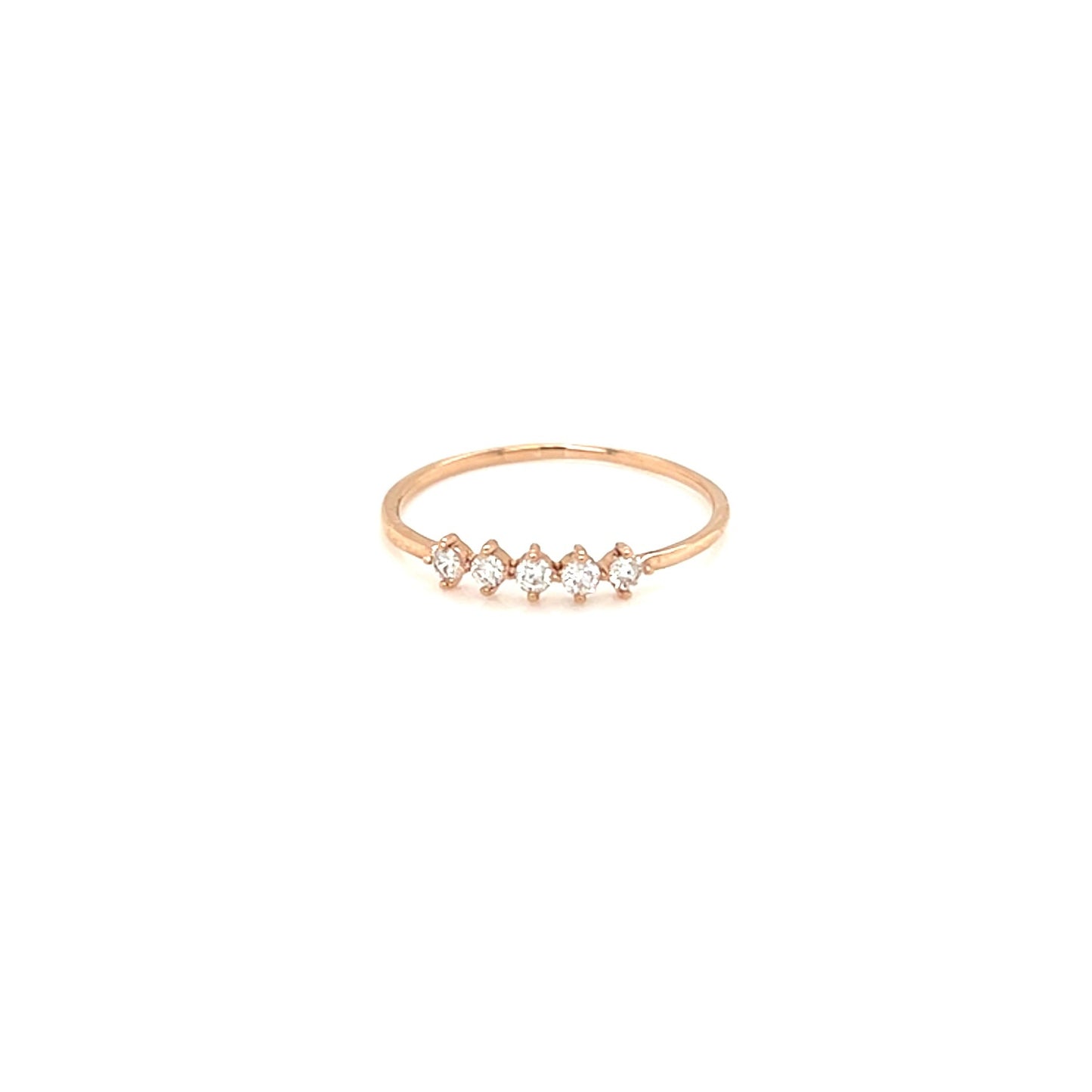 Pinky 5 dia Rhombus Ring 0.1ct