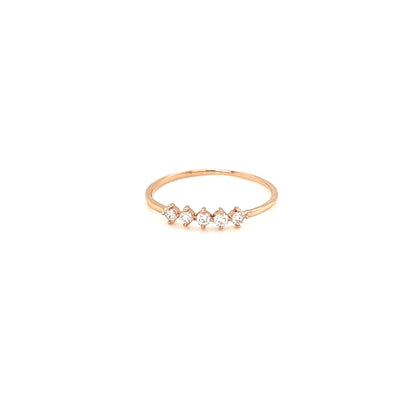 Pinky 5 dia Rhombus Ring 0.1ct