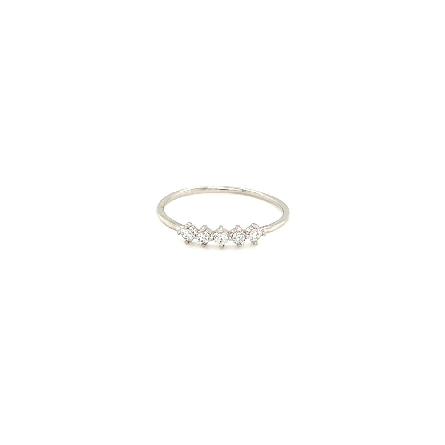 Pinky 5 dia Rhombus Ring 0.1ct