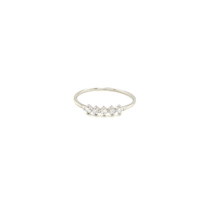 Pinky 5 dia Rhombus Ring 0.1ct