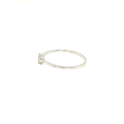 Pinky 3 Dia Heart N Ring 0.05ct