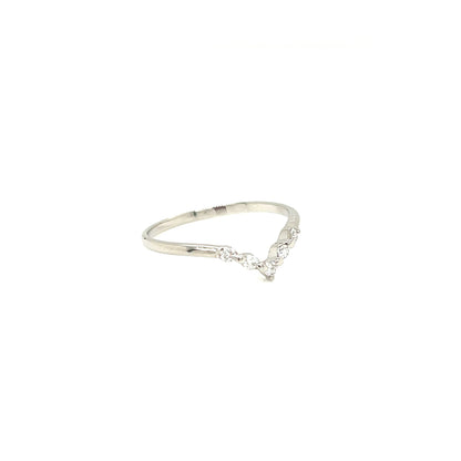 5 Dia V shape ring 0.1ct