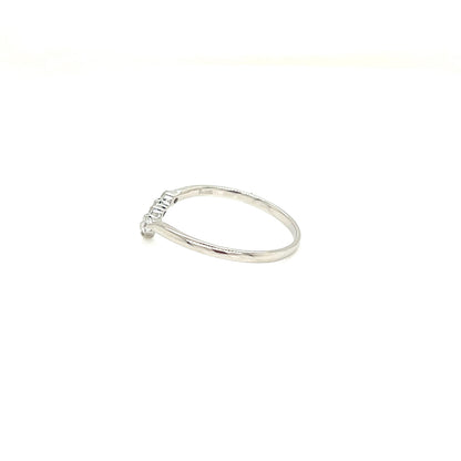 5 Dia V shape ring 0.1ct