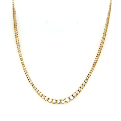 Half Gradual Tennis Necklace 2ct
