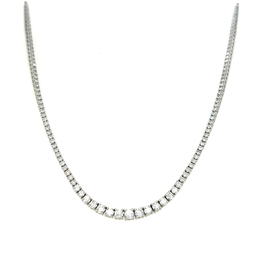 Half Gradual Tennis Necklace 2ct